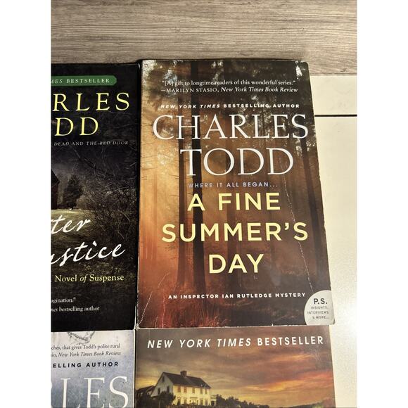 9 Charles Todd Ian Rutledge Mysteries Detective Mystery Fiction Paperback - Picture 4 of 16